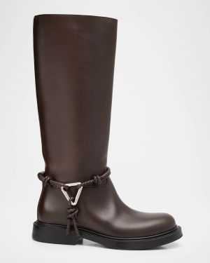 James Knee-High Leather Boots