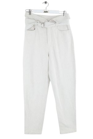 Iro - Seconde Main - Jean en coton - Taille M - Blanc
