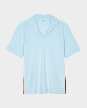 Men's Toweling Johnny Collar Polo Shirt