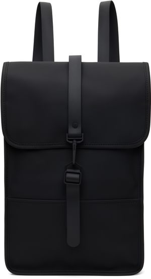 RAINS Black Mini Backpack