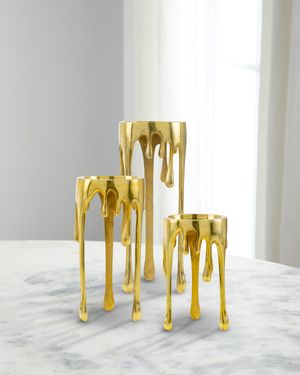 Castellana Aluminum Candle Holders, Set of 3