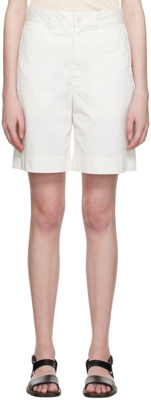 LEMAIRE White Chino Shorts