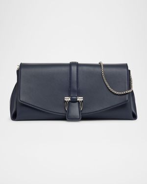 New Line Leather Shoulder Bag