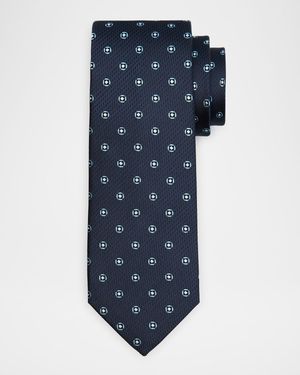 Men's Medallion Silk Tie
