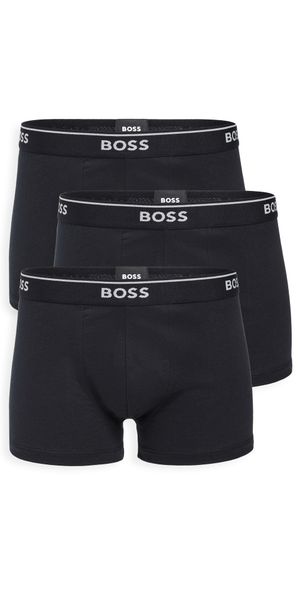 BOSS Classic Cotton 3 Pack Trunks Black L