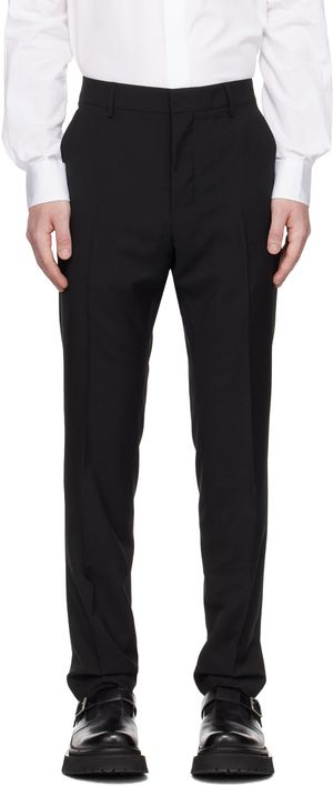 AMI Paris Pantalon-cigarette noir