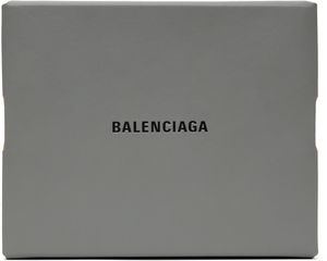Balenciaga Gray Shopper Sneaker Box Clutch