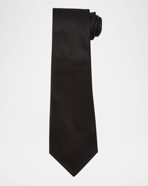 Men's Textured Mulberry Silk Tie