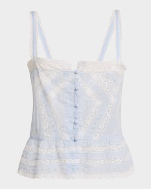 Pruitt Cotton Embroidered Top