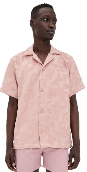 OAS Bush Puzzlotec Cuba Terry Shirt Pink XS