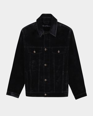 Men's Celestial Button-Front Trucker Jacket