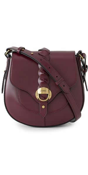 Isabel Marant Altay Small Crossbody Bag Burgundy One Size