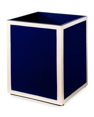Ink Blue & Bone Wastbin