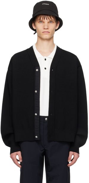 JACQUEMUS Cardigan noir à boutons - Les classiques