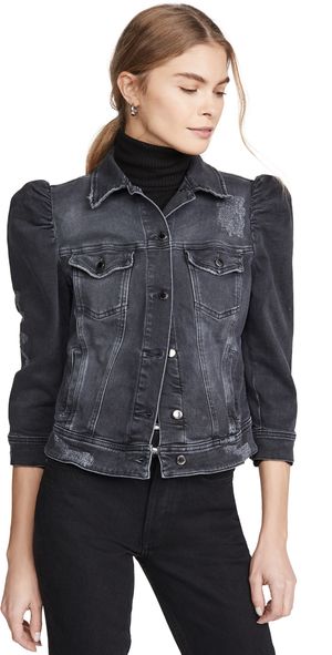 Retrofête Ada Denim Jacket Faded Black XS