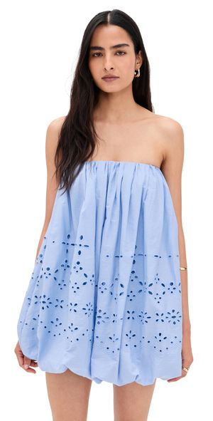 Hemant and Nandita Tube Balloon Mini Dress Powder Blue L