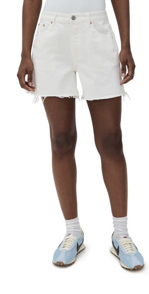 PARKE White Long Baggy Shorts White 23