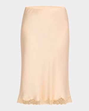 Irene Silk Slip Skirt