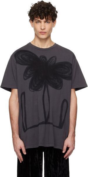 Collina Strada Gray Painted T-shirt