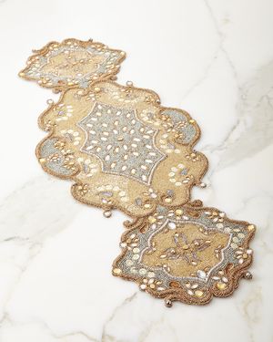 Metallic Baroque Table Runner