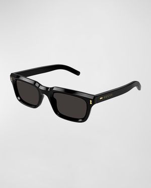 Men's Acetate Rectangle Sunglasses