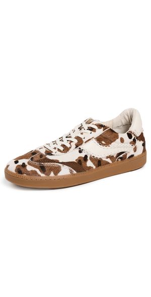Dolce Vita Notice Stitch Sneakers Cocoa Taurus Calf Hair 6.5