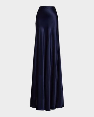 Masina Long Charmeuse Skirt