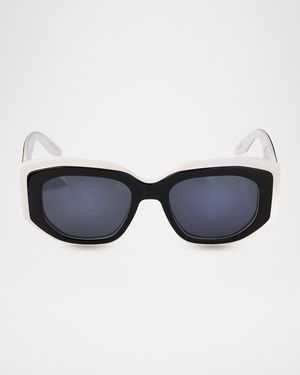 Crescendo 50.5mm Geometric Acetate Sunglasses