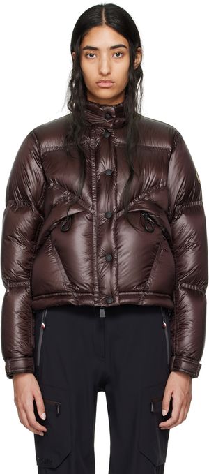 Moncler Grenoble Blouson Julier brun rembourré en duvet - Day-Namic