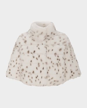 Fur-Free Cropped Faux Fox Coat