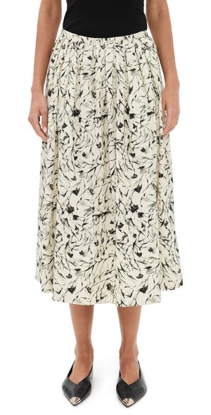 Proenza Schouler White Label Austin Skirt Light Butter/Black 10