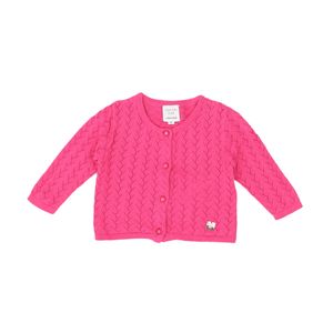 Carrement Beau - Seconde Main - Cardigan bébé rose - 3 mois - Taille 3M - Rose