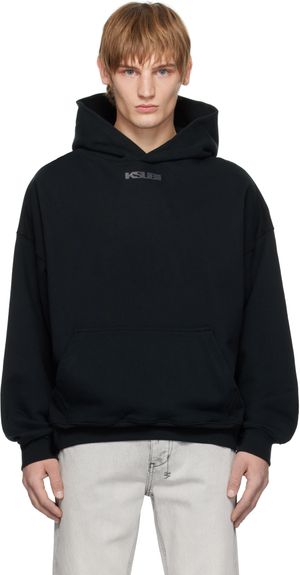 Ksubi Pull à capuche surdimensionné noir à logo Sott