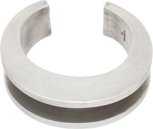 Parts of Four Silver Crescent Channel Bracelet