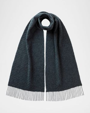 Lofty Twill Cashmere Scarf