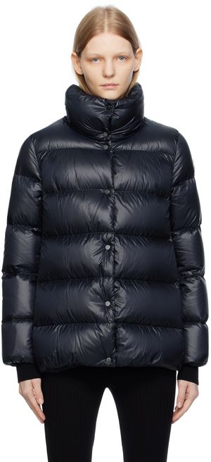 Moncler Blouson Cochevis noir rembourré en duvet