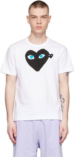COMME des GARÇONS PLAY T-shirt blanc en coton