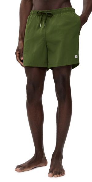 Bather Solid Olive Swim Trunks 5.5 Olive S