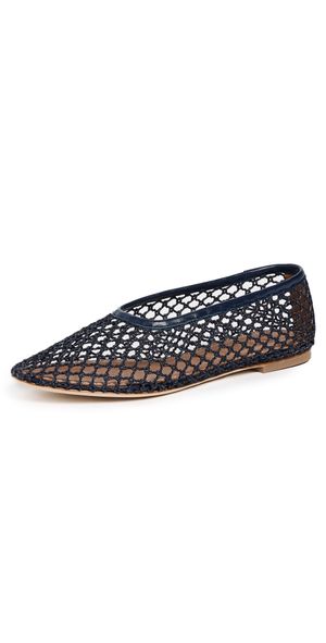 STAUD Alba Ballet Flats Navy 39