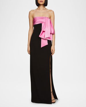 Melodie Strapless Bow Gown