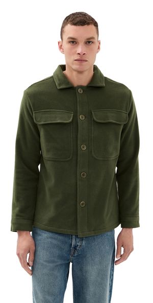 Far Afield Normsk Lined Jacket Green Melton XXL