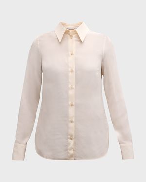 Button Down Silk Top