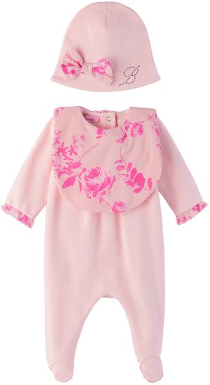 Miss Blumarine Baby Pink Three-Piece Set