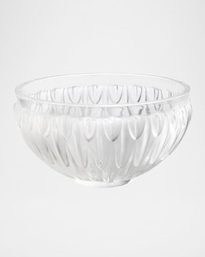 Plumes Clear Decor Bowl