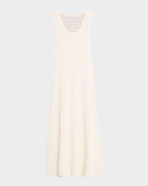 Lace Knit Midi Tank Dress