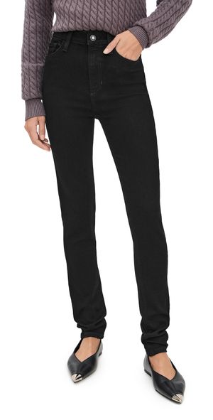 Favorite Daughter The Sara Super High Rise Skinny Jeans Onyx 31