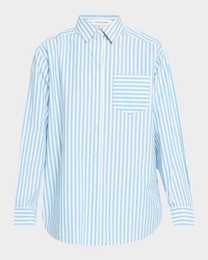 The Avril Stripe Button-Front Shirt