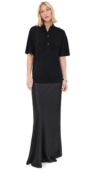 Christopher Esber Monument Polo Tee Dress Black XXS