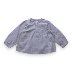 Bonpoint - Seconde Main - Chemise bébé bleu - 12 mois - Taille 12M - Bleu
