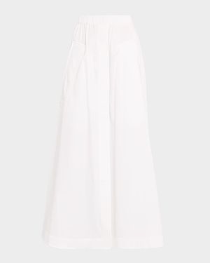 Cotton Maxi Parachute Skirt